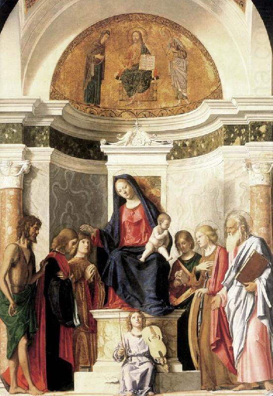 Madonna Enthroned with the Child dfg, CIMA da Conegliano